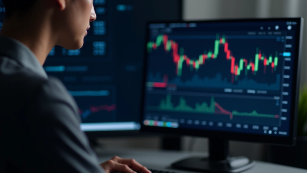 Moderne handelsplattform viser prisdiagrammer og markedsdata i sanntid